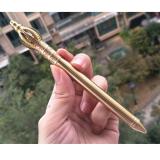 Bút ký cao cấp bằng đồng nguyên khối. Hình tích trượng cửu hoàn