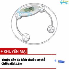 Cân sức khỏe mặt kính cảm ứng Personal Scale CK-2003A tặng thươc dây đo eo