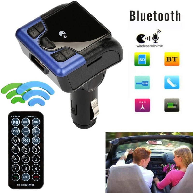 Bảng giá Car Bluetooth Wireless FM Transmitter AUX Radio Adapter MP3 Handsfree Call BU - intl