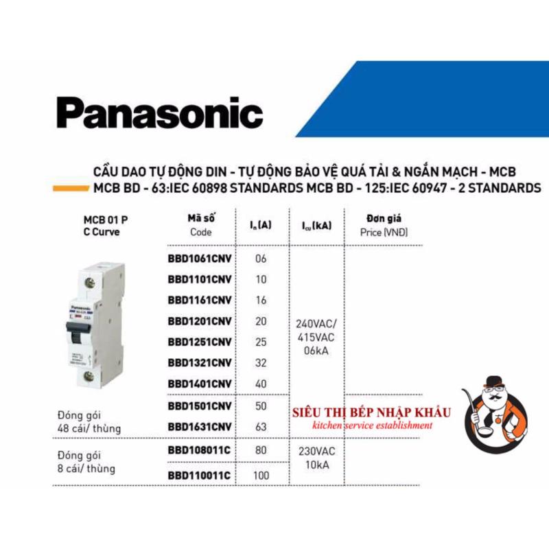 Bảng giá Cầu dao tự động 20A Panasonic BBD1201CNV