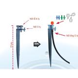 Cây cắm tưới gốc 23cm - gắn béc phun sương (Xám)
