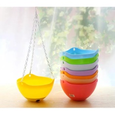 Chậu trồng cây móc treo kim loại chodeal24h - vàng