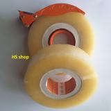 Combo 02 cuộn băng dính trong loại 01kg và dụng cụ cắt 200 yard -npp hs shop