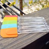 Combo 2 Cây vét bột silicon cán nhựa trong - Spatula silicon 24cm