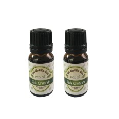 Combo 2 chai tinh dầu sả chanh Eco oil 10ml thơm phòng