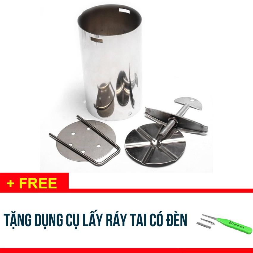 Combo 4 bộ khuôn làm giò bằng inox loại 1kg - tặng dụng cụ lấy ráy tai có đèn - sdx247