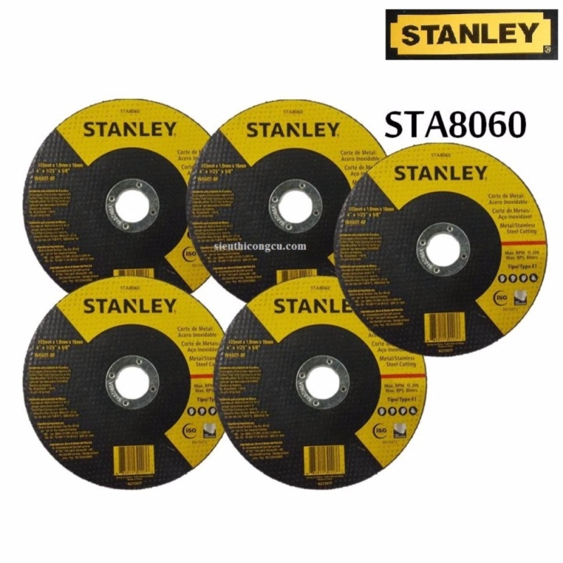 Combo 5 Đá cắt 100*1.0*16mm Stanley - STA8060.5