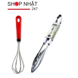 Combo Dụng cụ đánh trứng inox và kẹp đồ nóng Nhật Bản