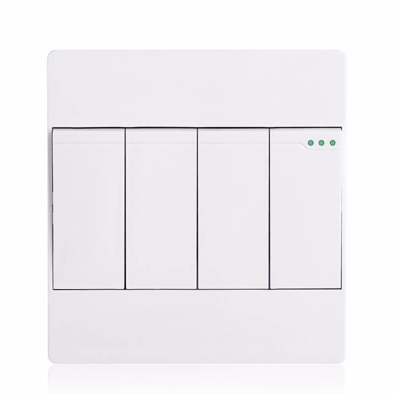 Bảng giá Công tắc bốn 1 chiều mặt vuông cao cấp KLASS 86KB12-007 (màu trắng)