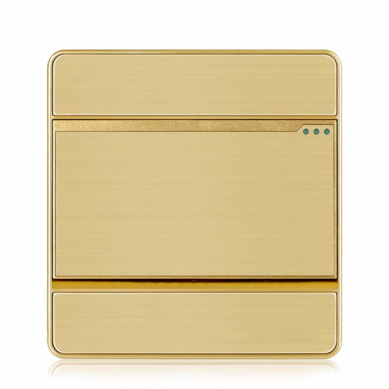 Bảng giá Công tắc đơn 1 chiều mặt vuông hạt lớn KLASS 86KB8-001 (màu đồng)