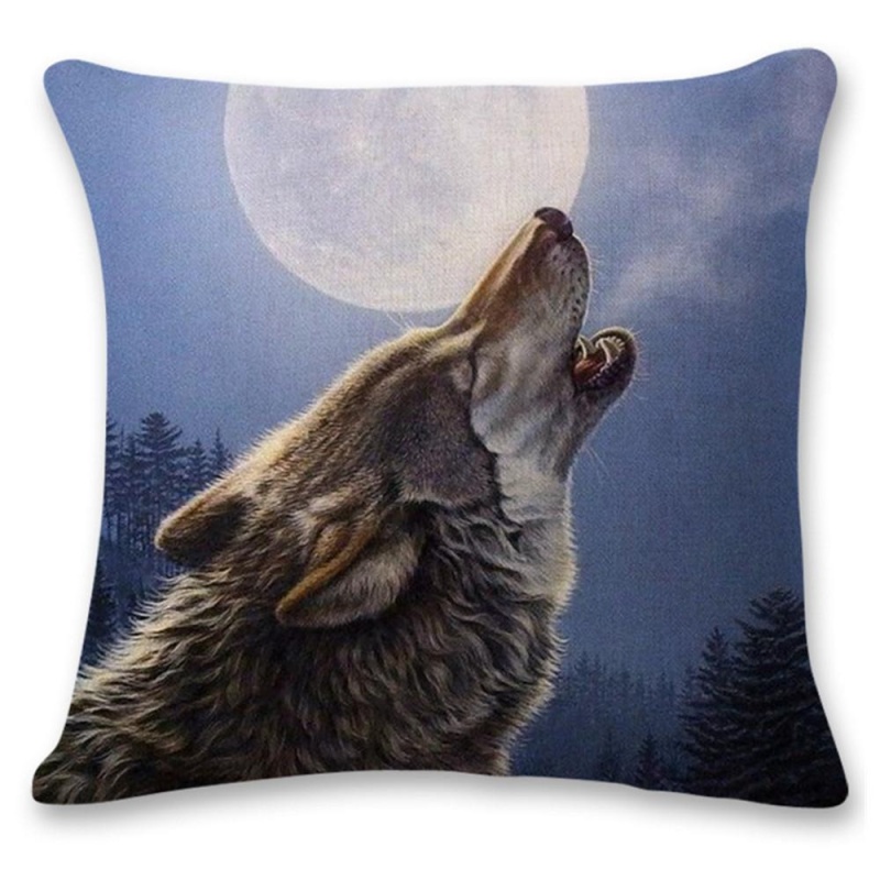 Bảng giá Mua Cute Wolf Tower Sofa Bed Home Decoration Festival Pillow Case Cushion Cover - intl