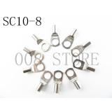 Đầu Cosse SC10-8 (15 bộ/gói) - Cốt Trần SC - Đầu cos dây điện bít trần SC10-8 - Đầu Cốt Trần SC10 lỗ 8 có áo cốt/chụp cốt