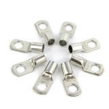 Đầu Cosse SC16-8 (15 bộ/gói) - Cốt Trần SC - Đầu cos dây điện bít trần SC16-8 - Đầu Cốt Trần SC16 lỗ 8 có áo cốt/chụp cốt