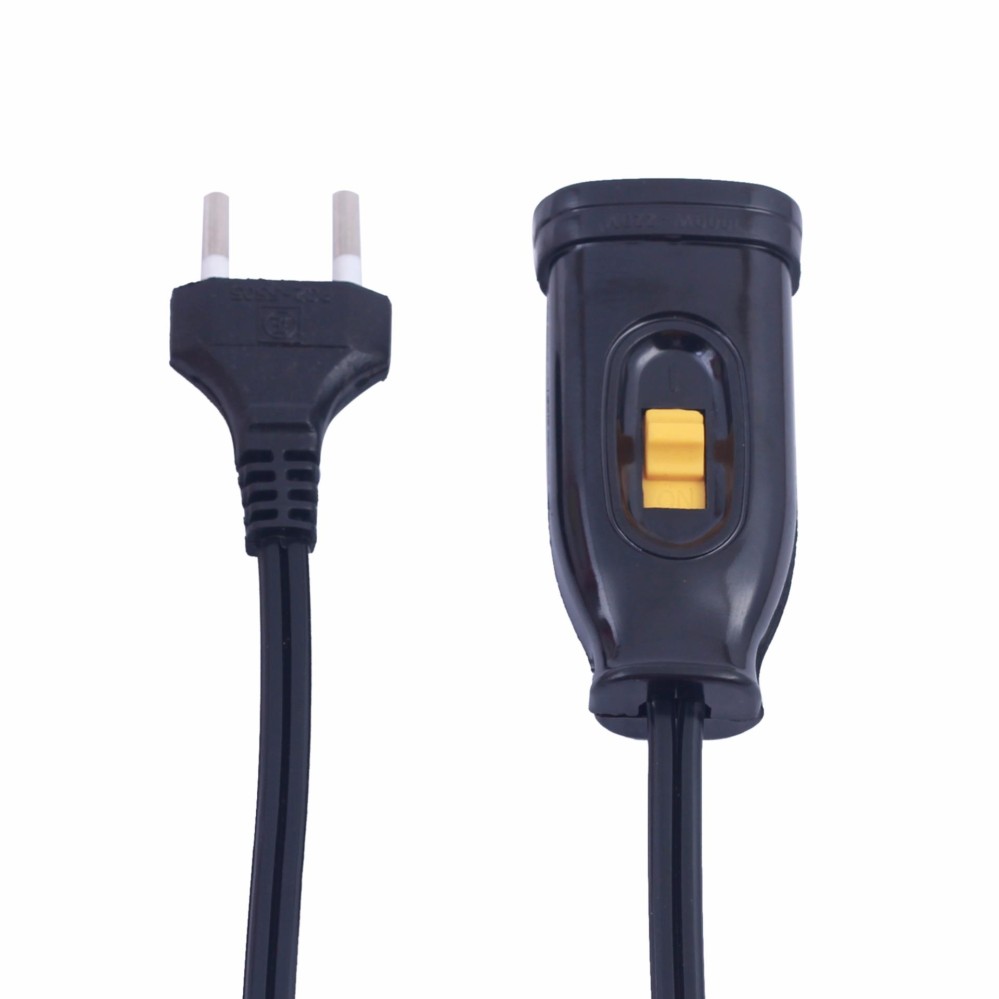 [HCM]Dây 2,5m nối nguồn điện 220v có công tắc (đen)