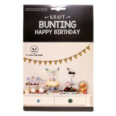 Dây trang trí sinh nhật bằng giấy kraft UBL YE0019