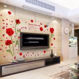 Decal dán tường hoa hồng rose