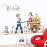 Decal dán tường tình yêu lãng mạn cho bé AY7094