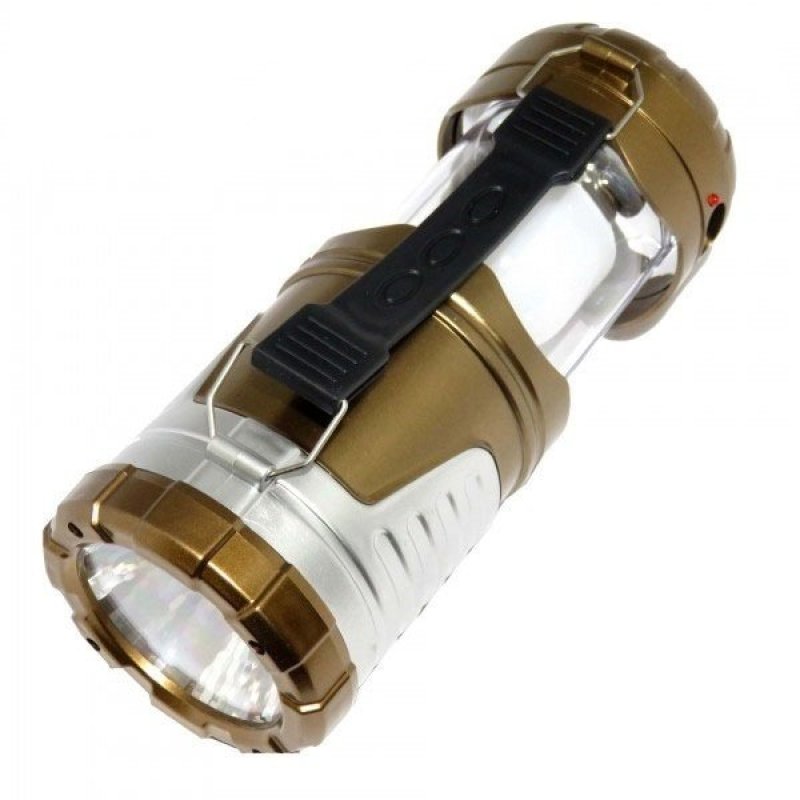 Bảng giá Đèn bão năng lượng mặt trời 3 trong 1 kiêm đèn pin loại Đại 6 Led (Nâu đồng)