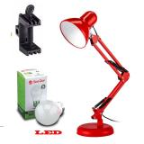 Đèn để bàn kiểu dáng Pixar kèm bóng LED Rạng Đông chống lóa và chân kẹp bàn