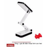 Đèn LED để bàn hình Iphone gấp gọn 24 bóng  Tặng 1 giá đỡ điện thoại hình con heo