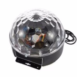 Đèn LED quả cầu xoay pha lê 7 màu