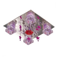 Đèn mâm trang trí ốp trần đổi màu Netviet NC 8358 led