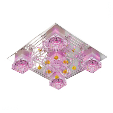 Đèn mâm trang trí ốp trần đổi màu Netviet NC 8370 led