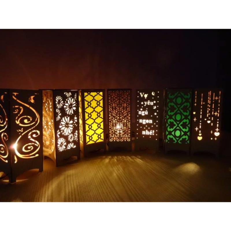 Bảng giá Đèn ngủ hoa văn gỗ cao cấp 2018