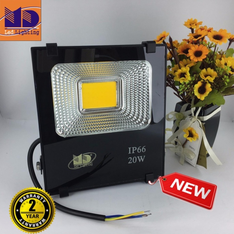 Bảng giá Đèn Pha cao cấp chống nước COB ánh sáng vàng 20W - MD106