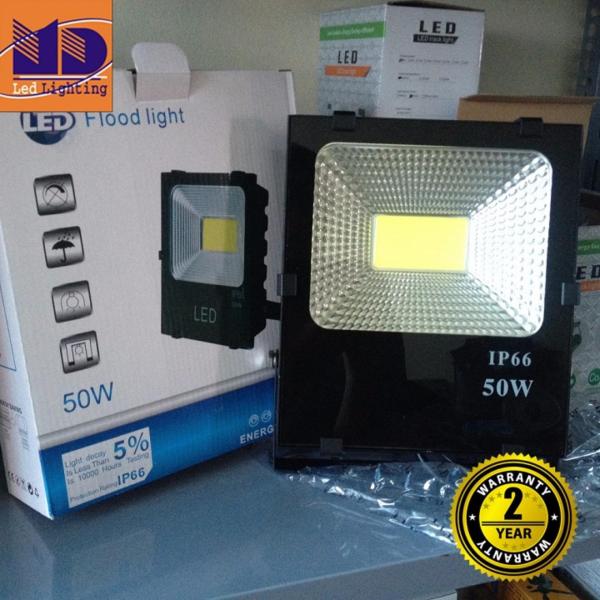 Đèn Pha led cao cấp chống nước COB ánh sáng vàng 50W - MD106