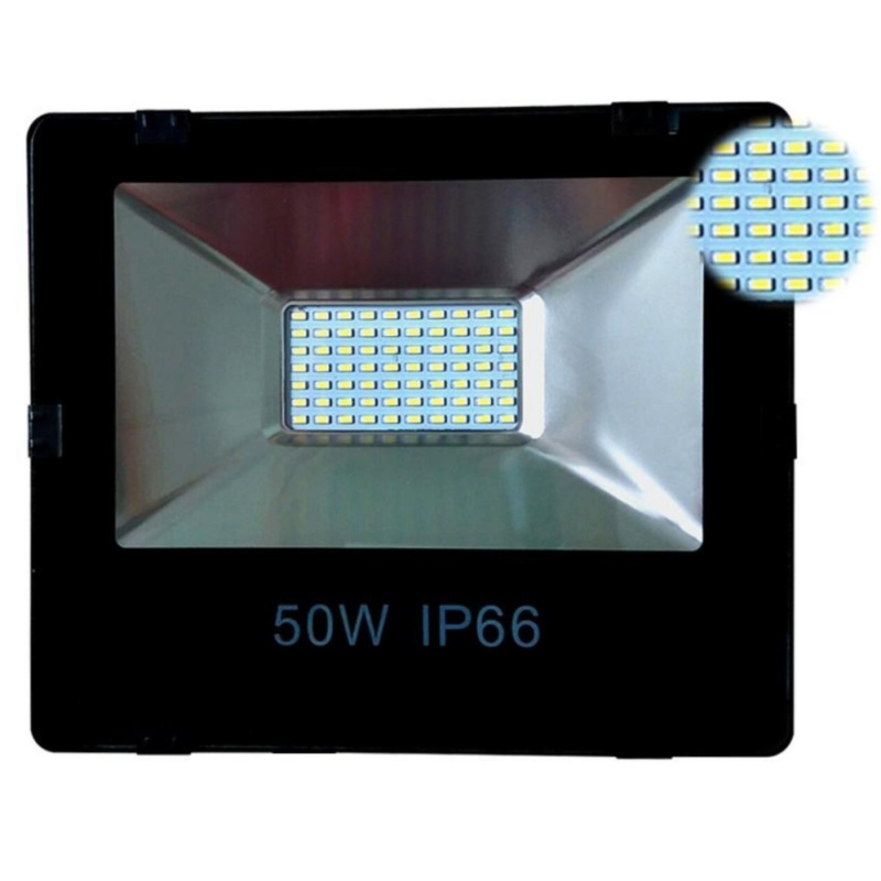 Bảng giá Đèn Pha Led IP66 Siêu mỏng, siêu sáng 50W (Ánh Sáng Trắng)