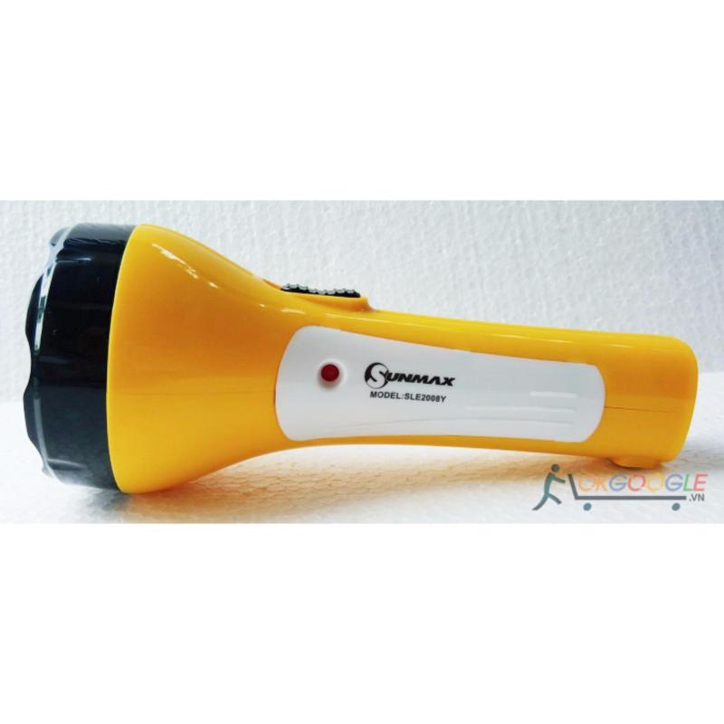 Bảng giá Mua Đèn Pin LED Sạc Tích Điện Siêu sáng Sunmax SLE2008Y (Bảo hành 24 tháng)