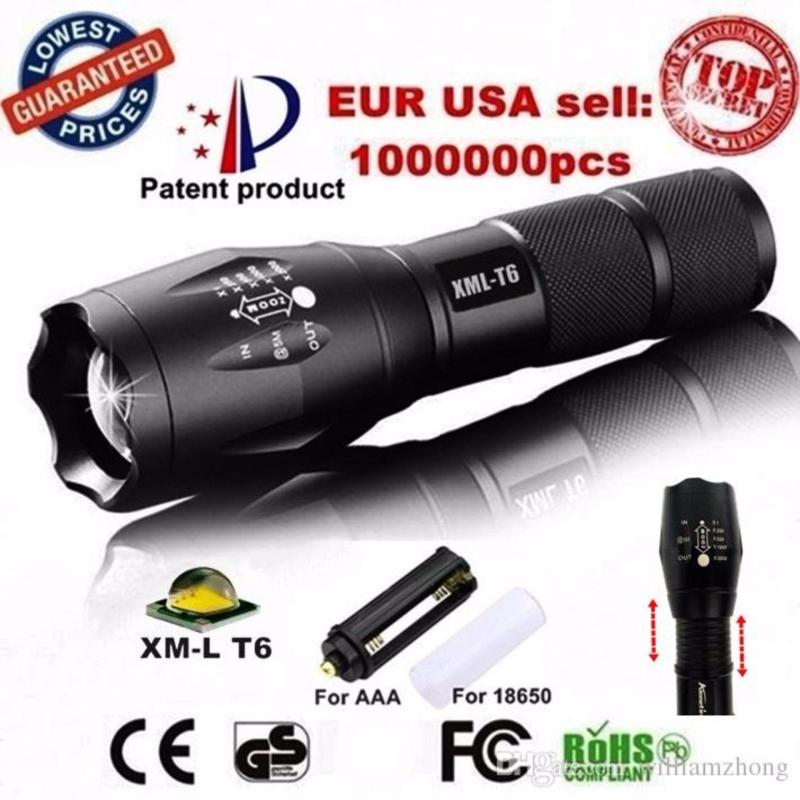 Bảng giá Mua Den pin pro - Đèn pin siêu sáng Quân sự MỸ ST6 - Tặng sạc + Pin + Hộp đựng đèn.