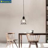 Đèn thả trần lồng sắt nghệ thuật đế hoa