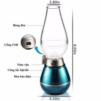 Đèn Thần Cảm ứng Pin Sạc Thổi Tắt Sáng (Đỏ) June 2018 - 2 Đèn thần cảm ứng pin sạc thổi tắt sáng (Đỏ) - 2