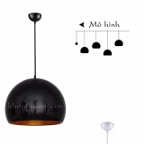 Đèn treo thả trần tròn đường kính 25cm (Đen)
