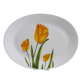 Đĩa oval thủy tinh ngọc la opala diva 30125tp 32cm