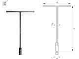 Điếu xiết ốc hình chữ T 8mm YATO - Ba Lan YT-1571