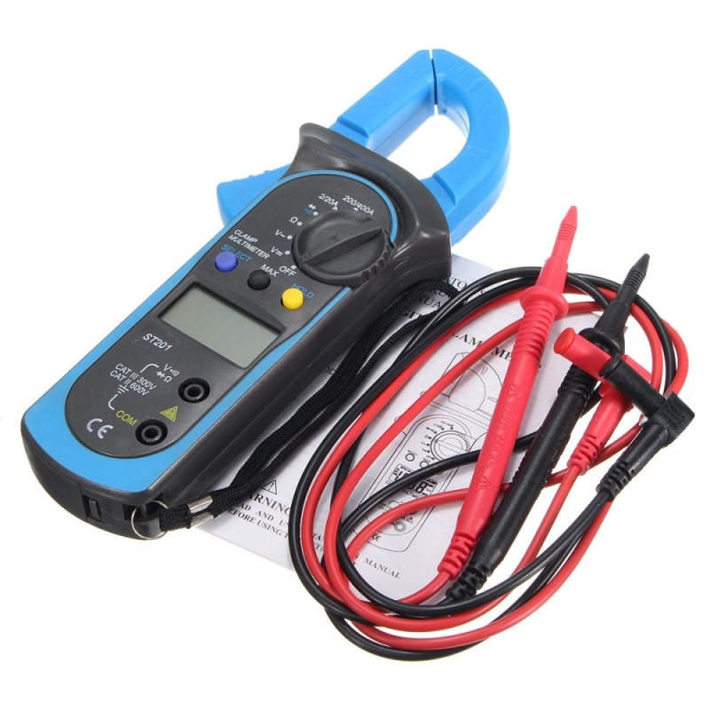 Bảng giá Mua Digital Clamp Multimeter OHM Amp Meter AC LCD Current Voltage Resistance Tester - intl