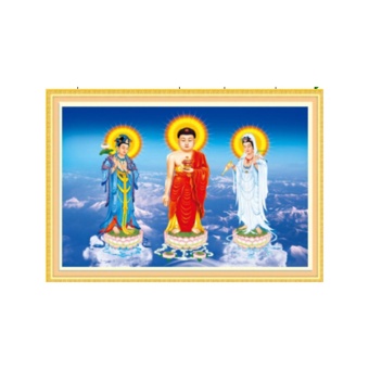 Tranh thêu chữ thập tam thế Phật DLH-YA980-Siêu thị tranh thêu