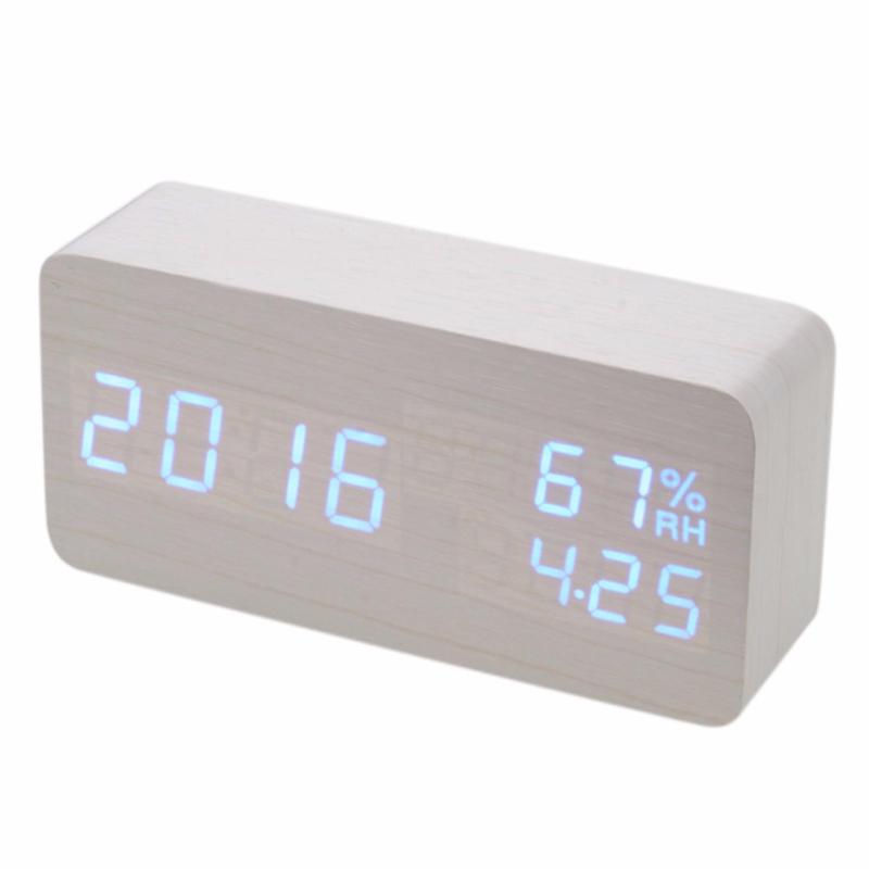 Nơi bán Đồng hổ báo thức cục gỗ - Wood Alarm Clock