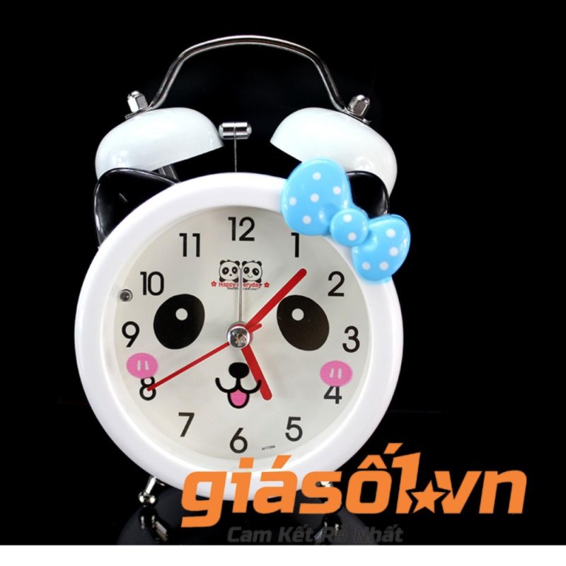 Nơi bán Đồng hồ báo thức để bàn cho bé 17064 (Nơ xanh dương)
