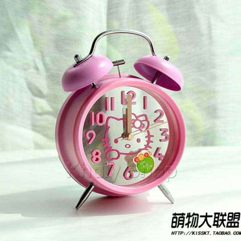 Nơi bán ĐỒNG HỒ BÁO THỨC KUTE KIỂU DÁNG HELLO KITTY MẶT GƯƠNG (CÓ ĐÈN LED) MÀU HỒNG DÀNH CHO BÉ - 180KT601 - (15x11x5.5cm)