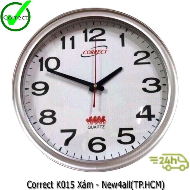 Đồng hồ Correct K015 treo tường (Bạc) bán chạy