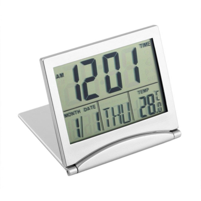Nơi bán Đồng Hồ Để Bàn Linh Hoạt Màn Hình LCD Kỹ Thuật Số Có Nhiệt Kế, Lịch, Đồng Hồ Báo Thức ERA - Quốc Tế