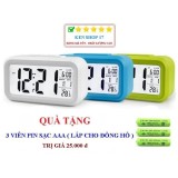 Đồng Hồ Điện Tử Để Bàn Có Báo Thức, Đo Nhiệt Độ + Tặng 3 Viên Pin Đũa Sạc AAA ( Dùng cho Đồng Hồ )