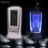 Đồng hồ nhiệt kế để bàn có Led Square Clock DS-510