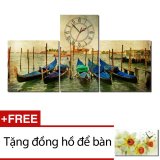 Đồng hồ tranh Nghỉ ngơi Dyvina 3T-21 + Tặng 1 đồng hồ để bàn