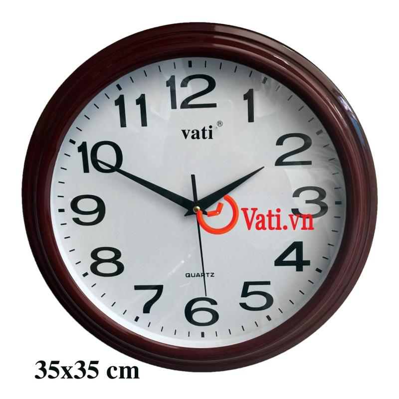 Nơi bán đồng hồ treo tường độc đáo vati -f46 ( nâu đỏ)