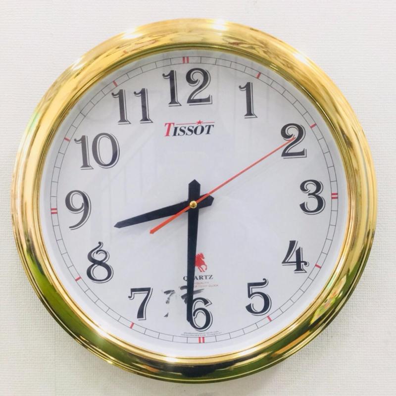 Nơi bán Đồng hồ treo tường hình tròn Vati S37 (gold) - món quà tân gia cực kì sang trọng